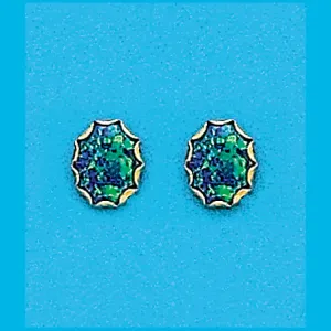 10x8 Green Simulated Created Opal