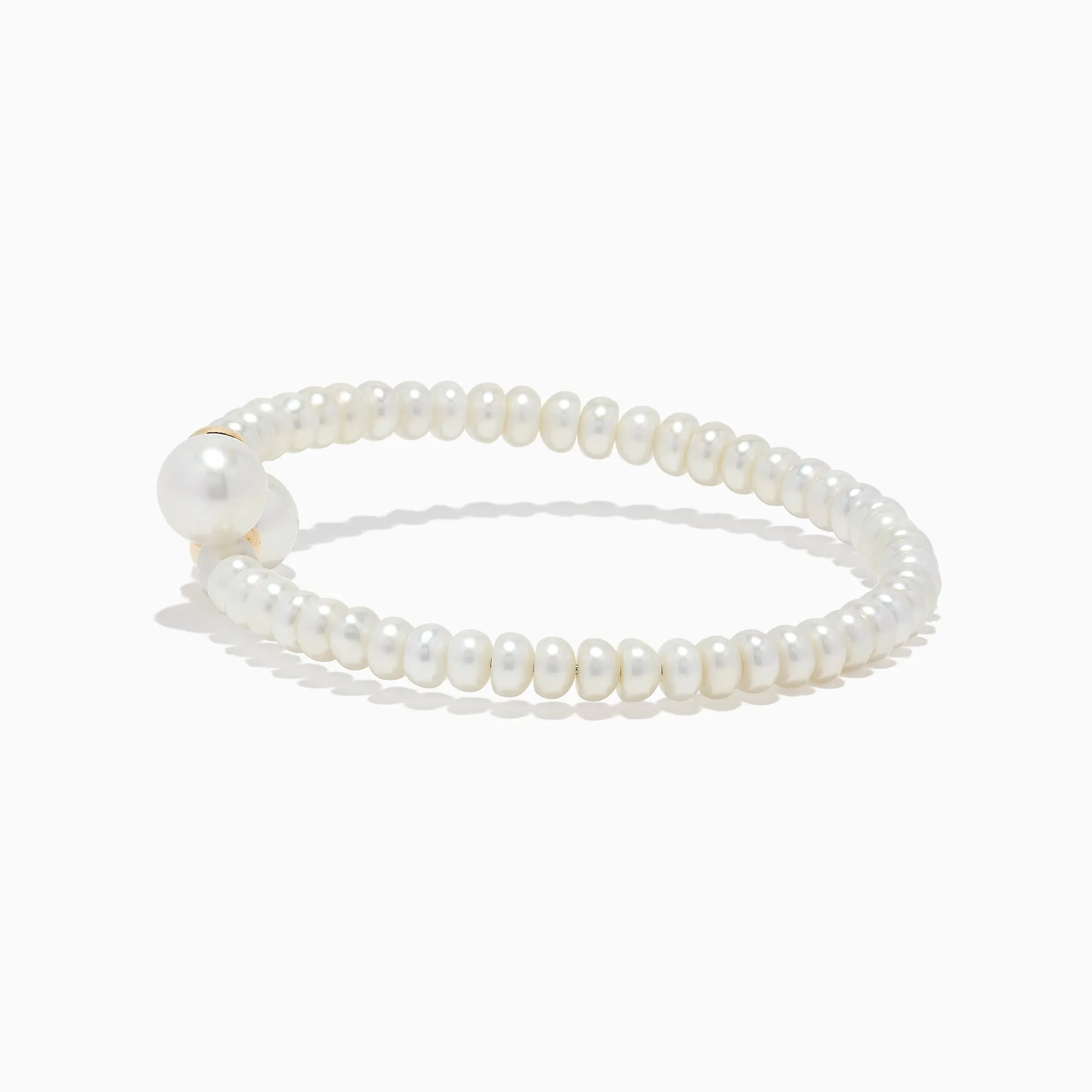 14K Yellow Gold Cultured Fresh Water Pearl Wrap Bracelet