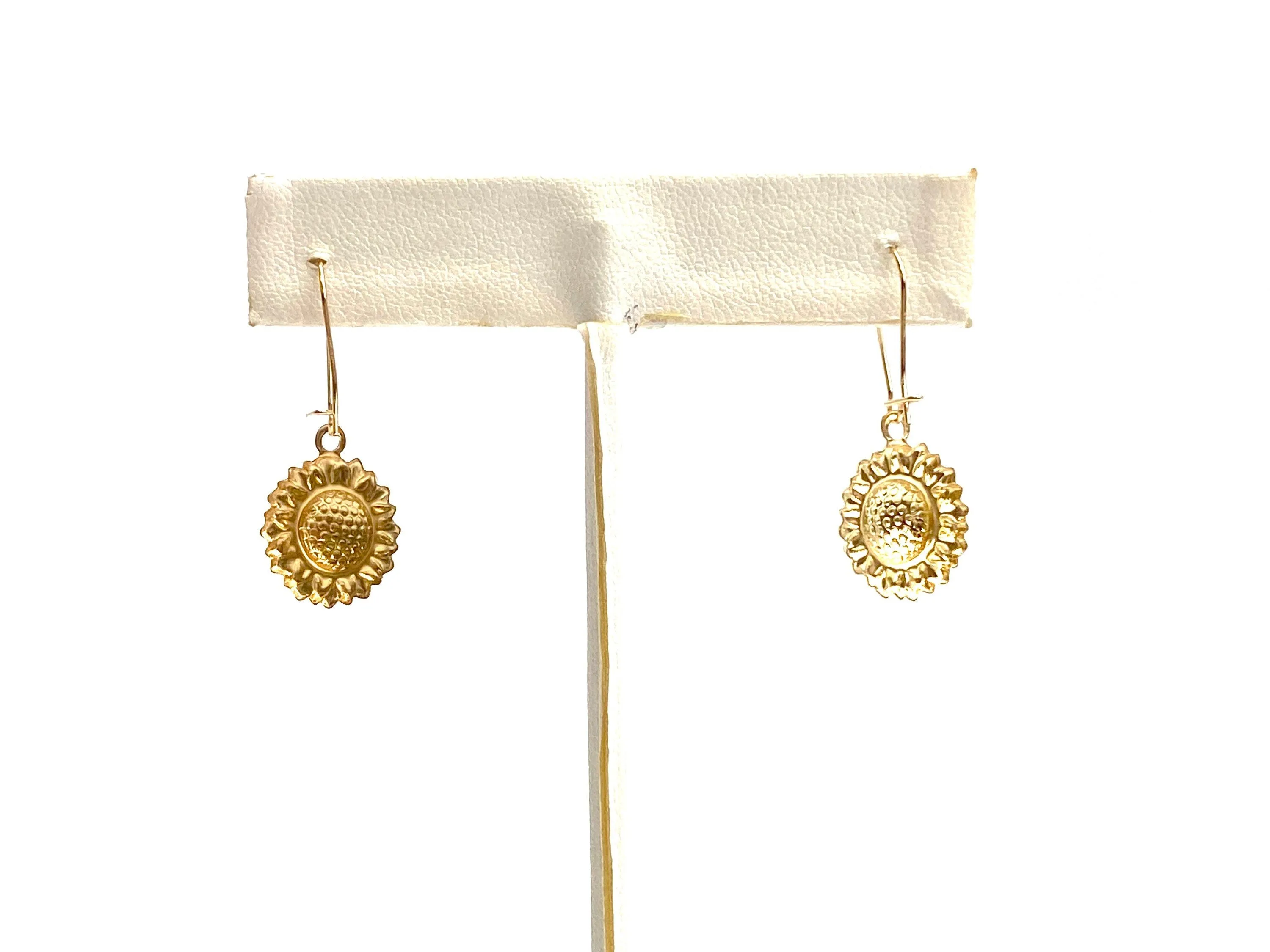 14KGF Sunflower Charm , Sku#1797