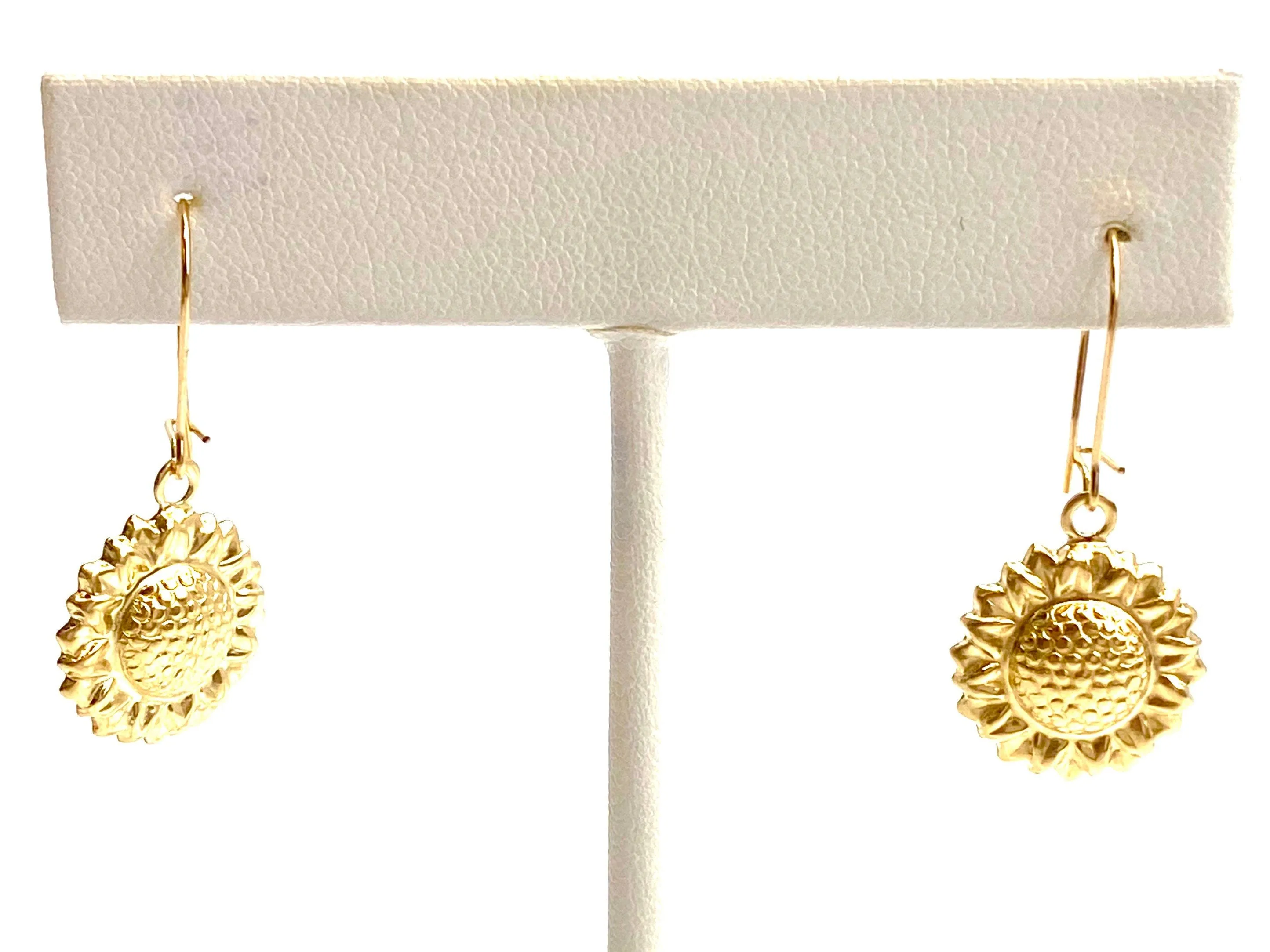 14KGF Sunflower Charm , Sku#1797