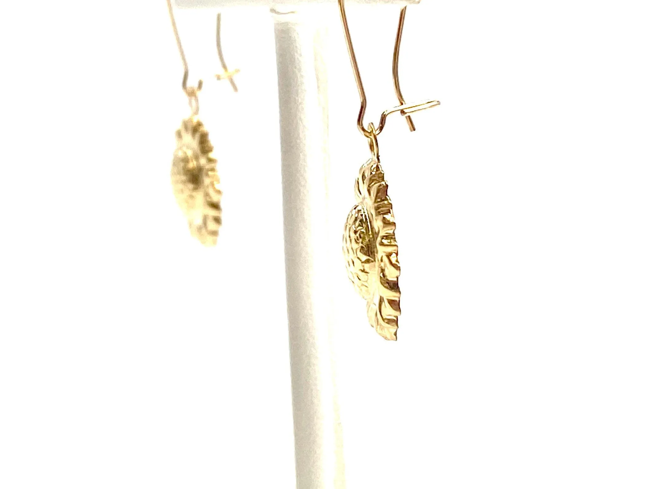 14KGF Sunflower Charm , Sku#1797