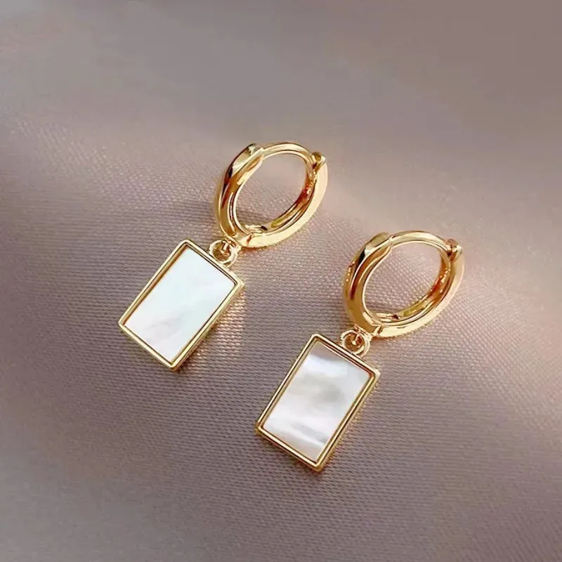 2022 Korean New Simple Temperament Circle Pearl Earrings Fashion Small Versatile Earrings Women's Jewelry