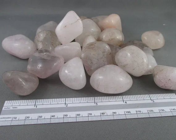 25% OFF!  Snow Quartz Polished Stones Large 3pcs A453**