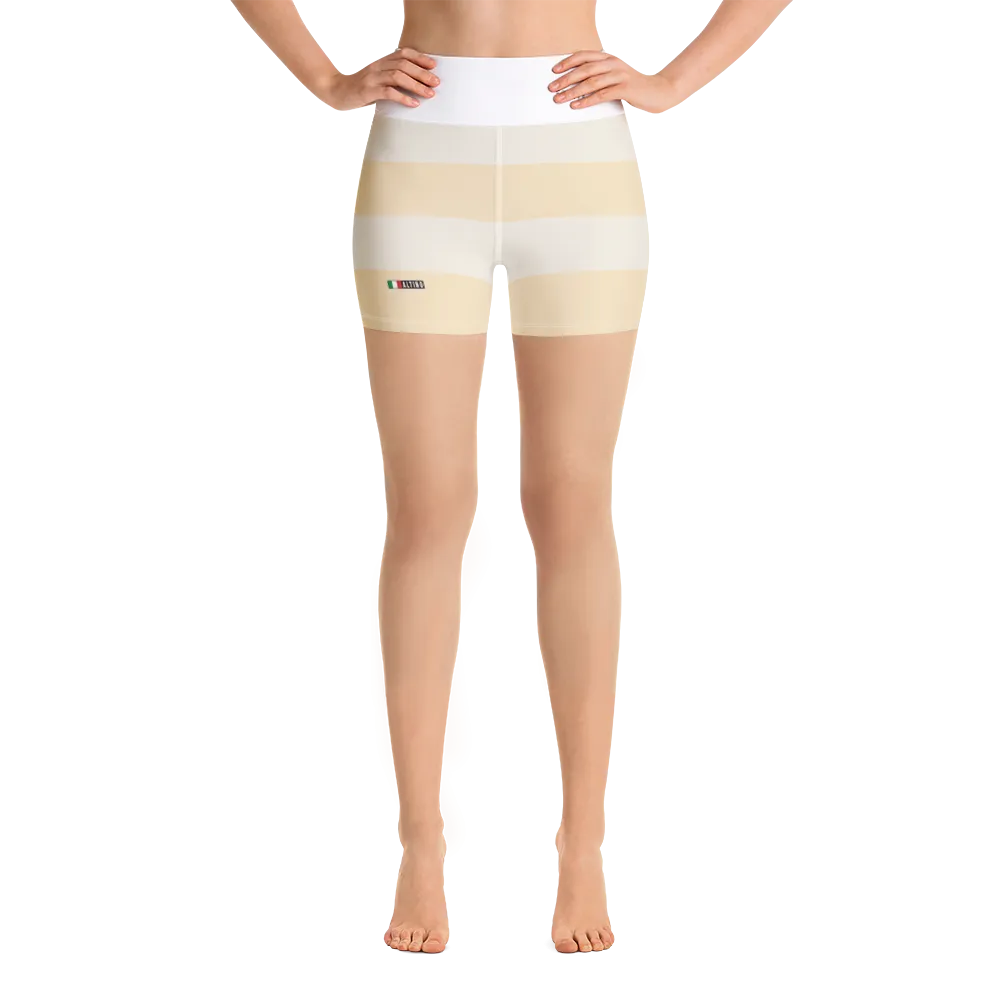 #57dada90 - Marshmallow Brittle Sorbet - ALTINO Yummy Yoga Shorts - Gelato Collection
