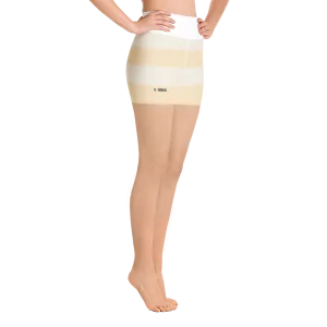 #57dada90 - Marshmallow Brittle Sorbet - ALTINO Yummy Yoga Shorts - Gelato Collection