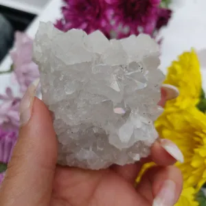 Anandalite Cluster, Natural Aurora Quartz Cluster (#3)