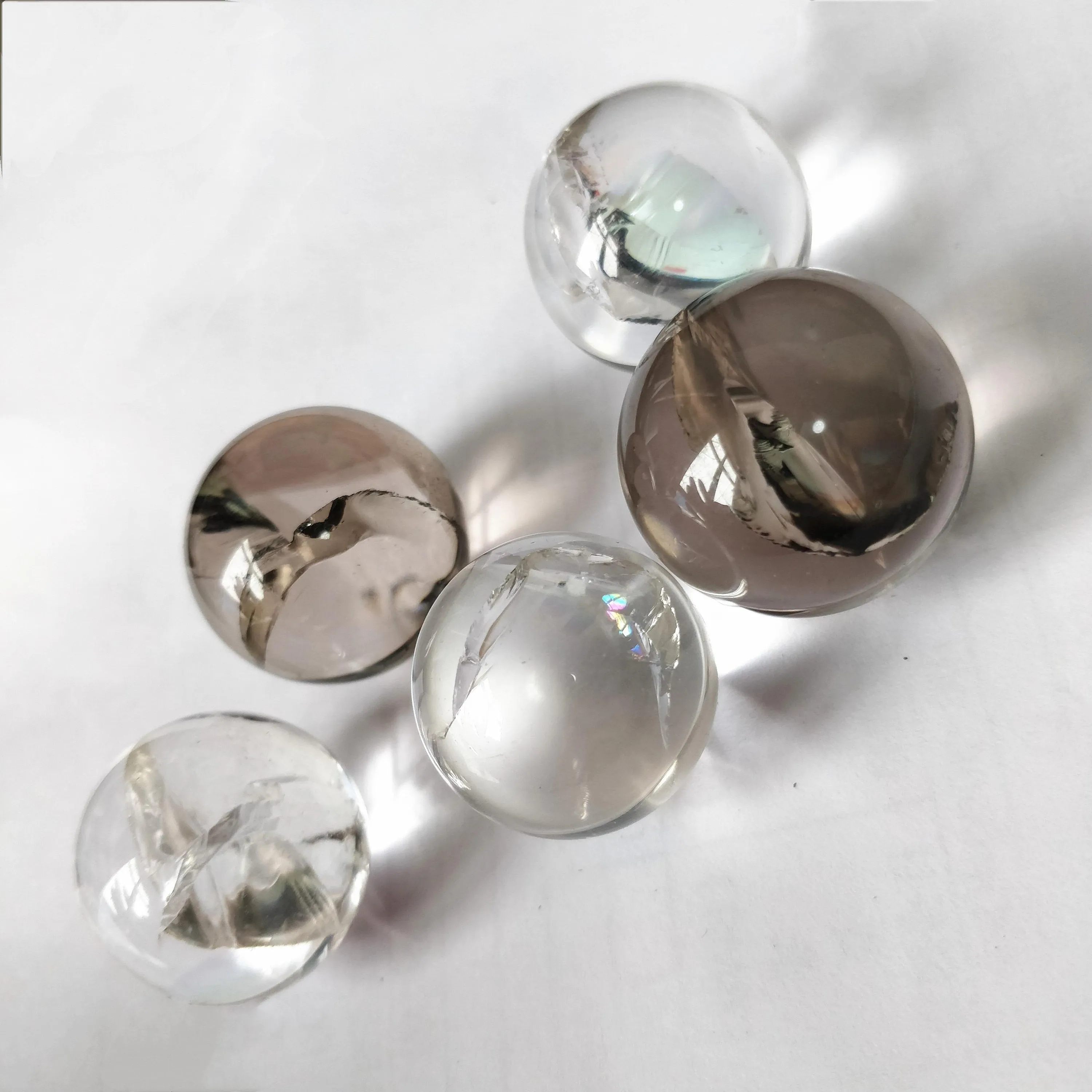 Aura Quartz Sphere, Crackle Sphere, Healing Crystals, Clear Quartz Sphere, Smoky Quartz Crystal Sphere, Orb, Rainbow Quartz, Reiki Chakra