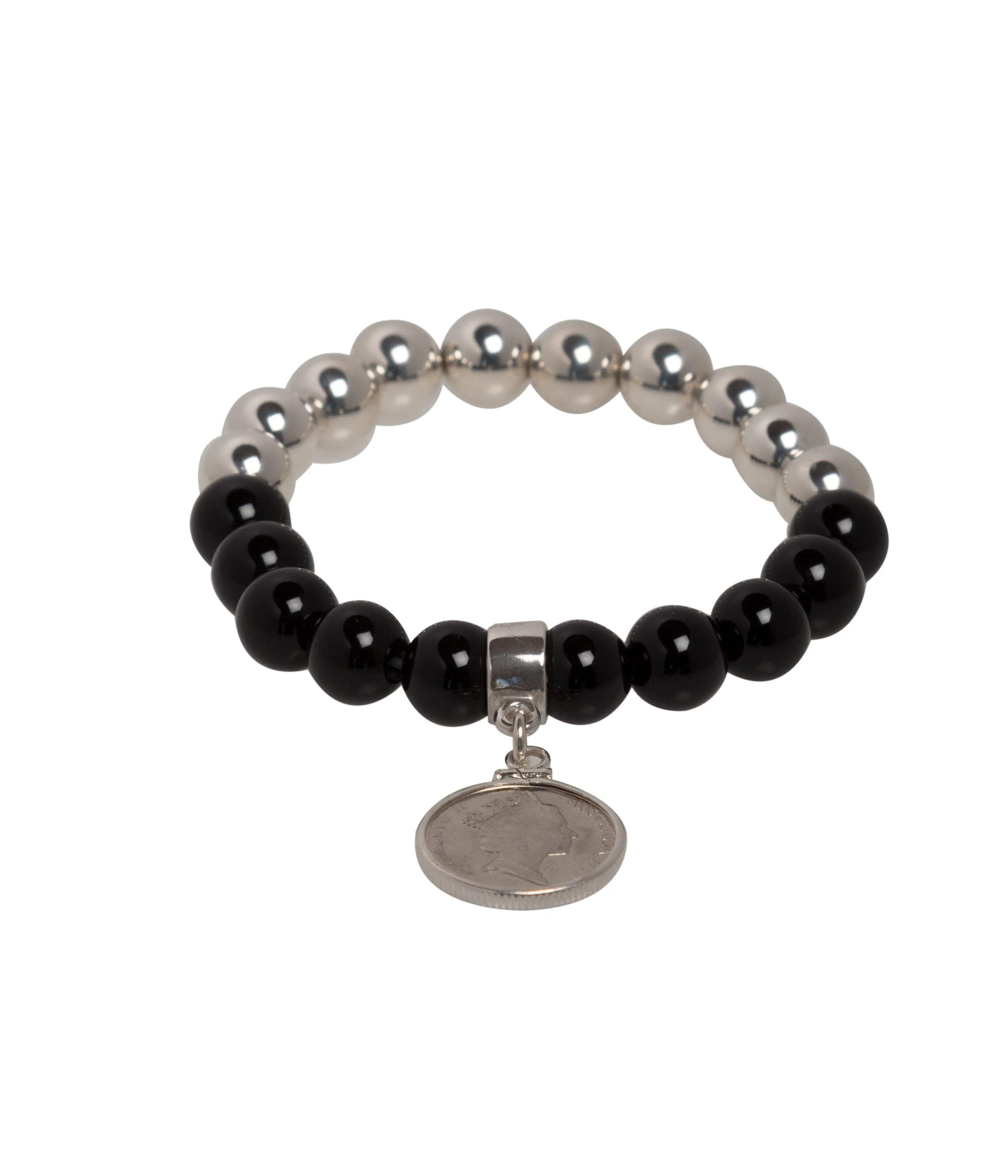 Australian 5 cent 10mm Bead Bracelet