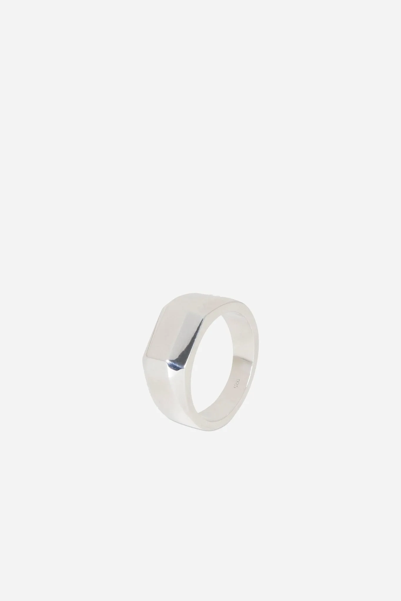 Bank Signet Ring 925 Sterling Silver
