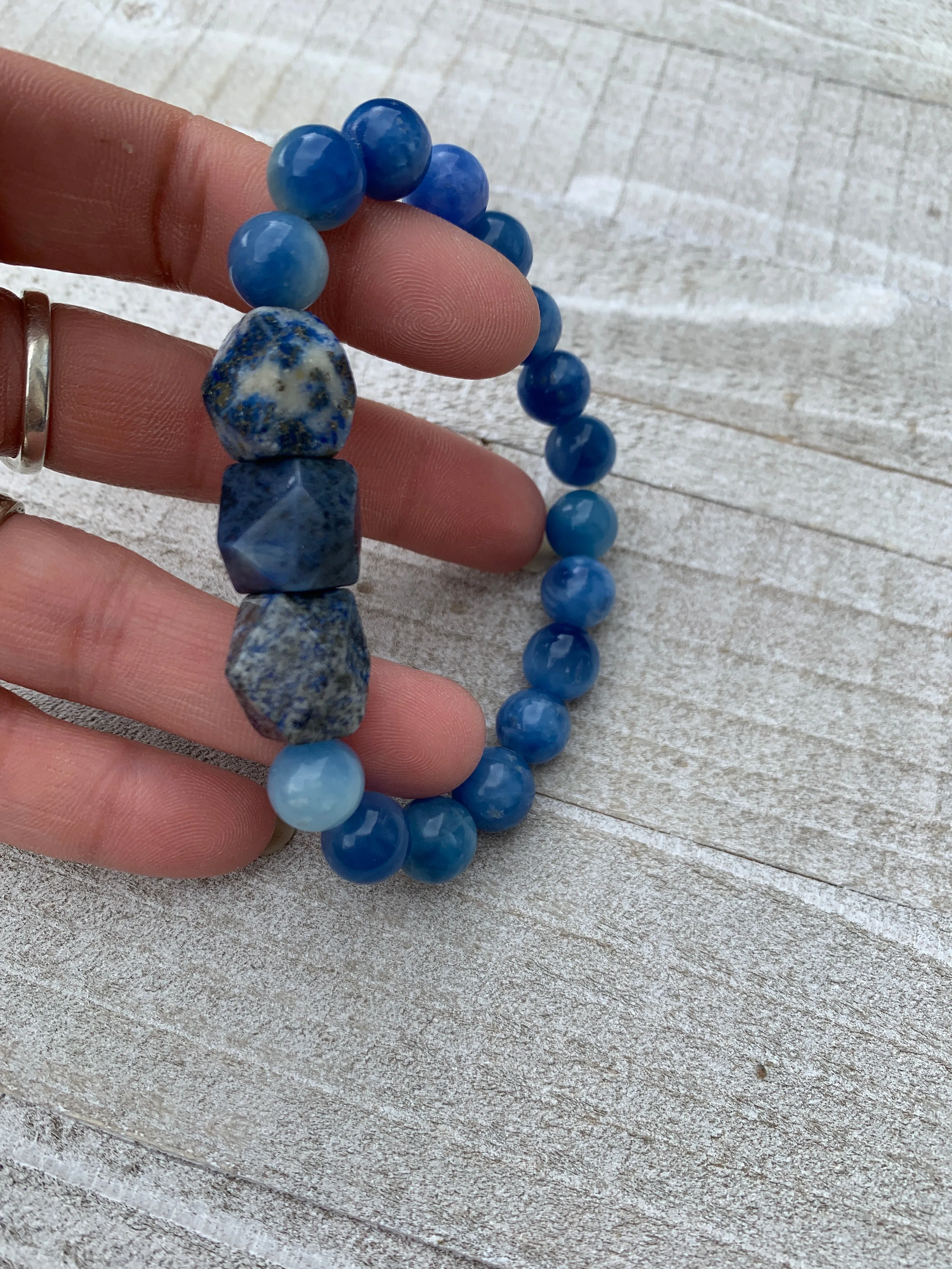 Blue rock bracelet