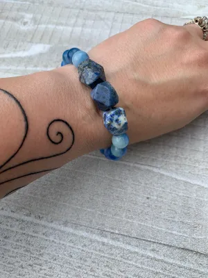 Blue rock bracelet