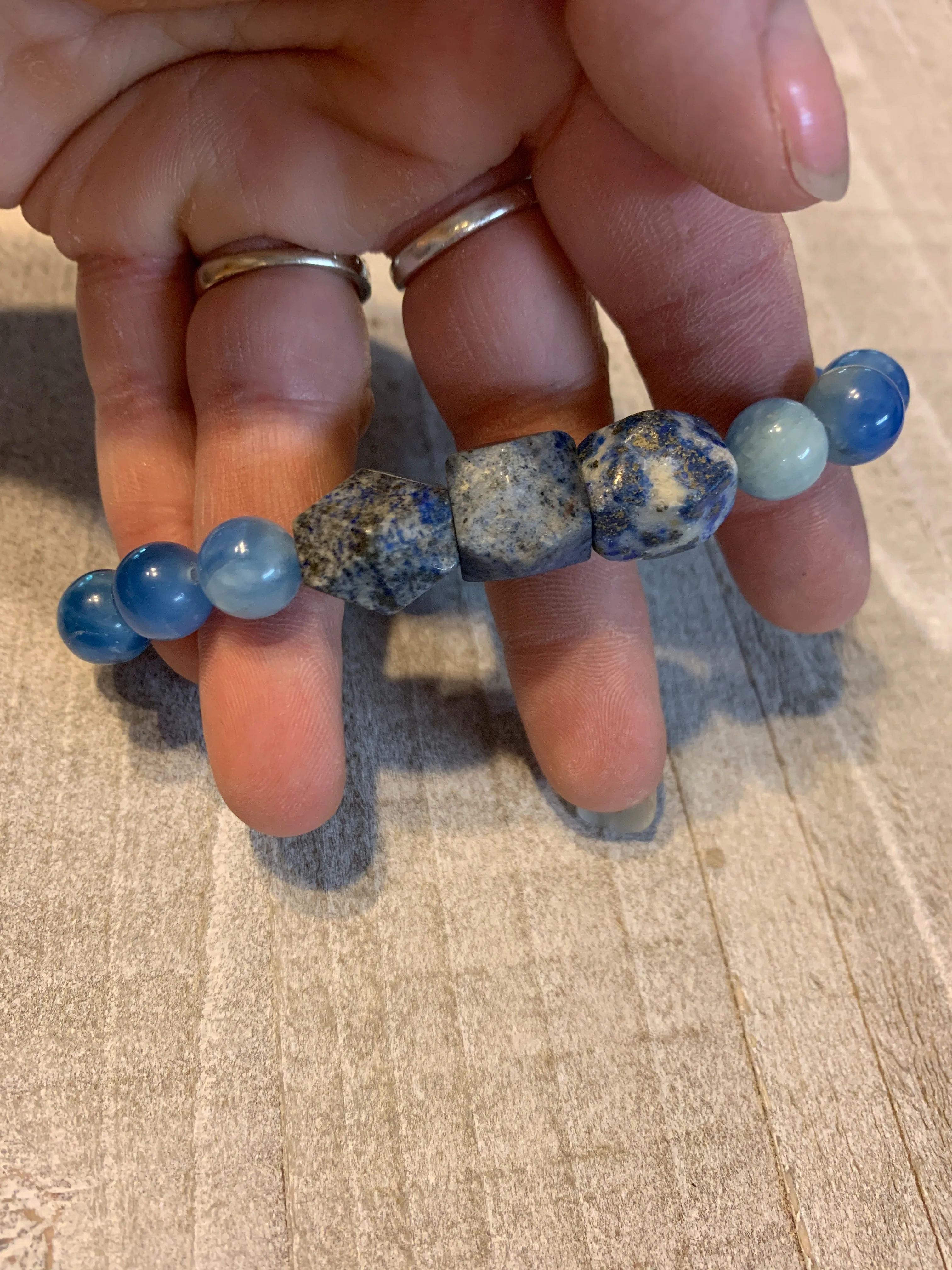 Blue rock bracelet