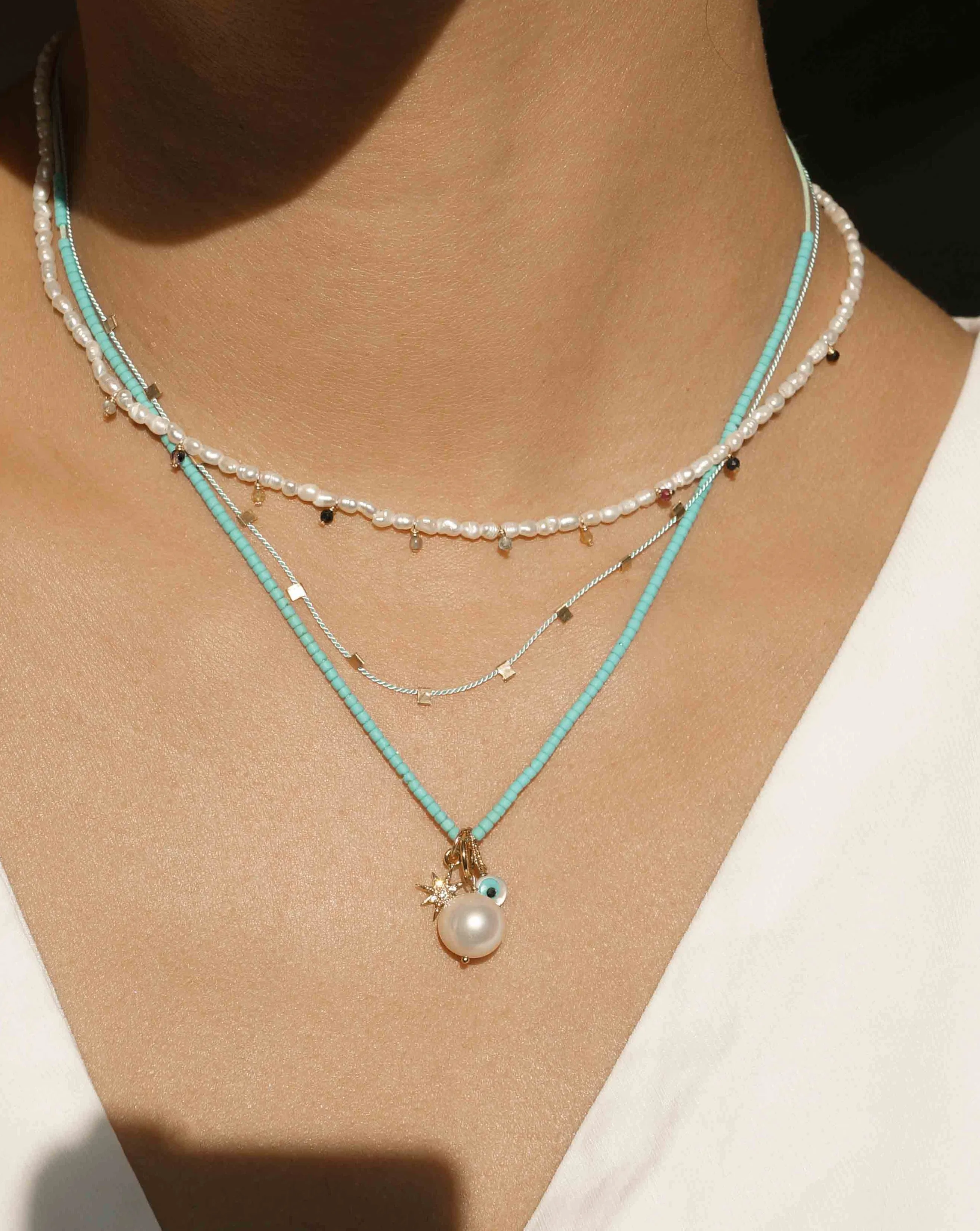 Brook Light Blue Necklace