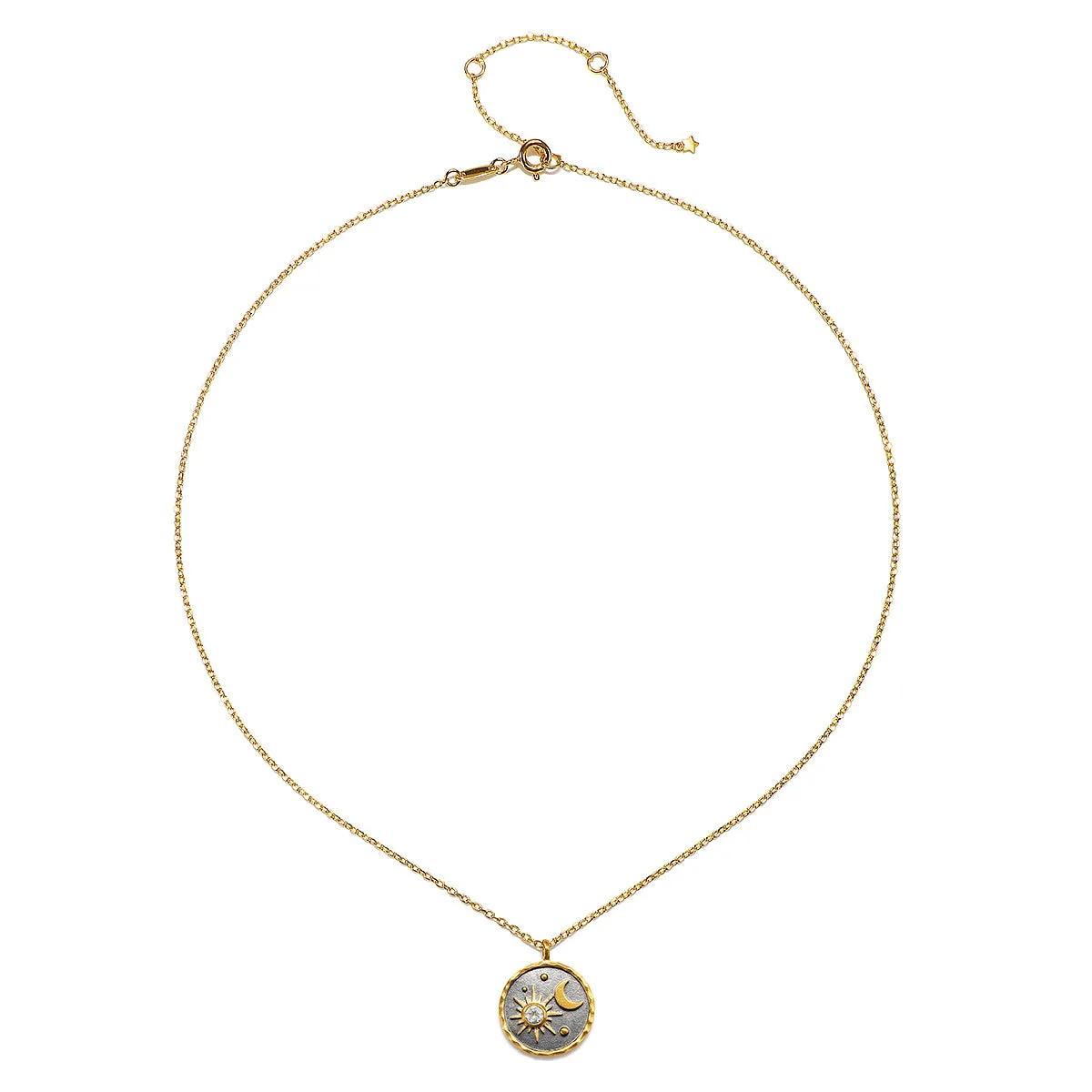 Celestial Birthstone Necklace - April