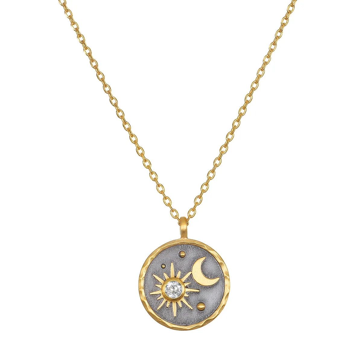 Celestial Birthstone Necklace - April