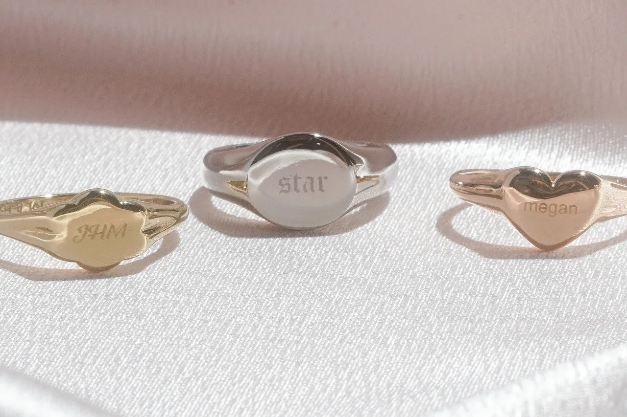 Cloud Signet Ring