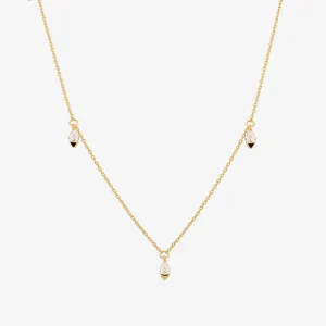 Dangle tear necklace