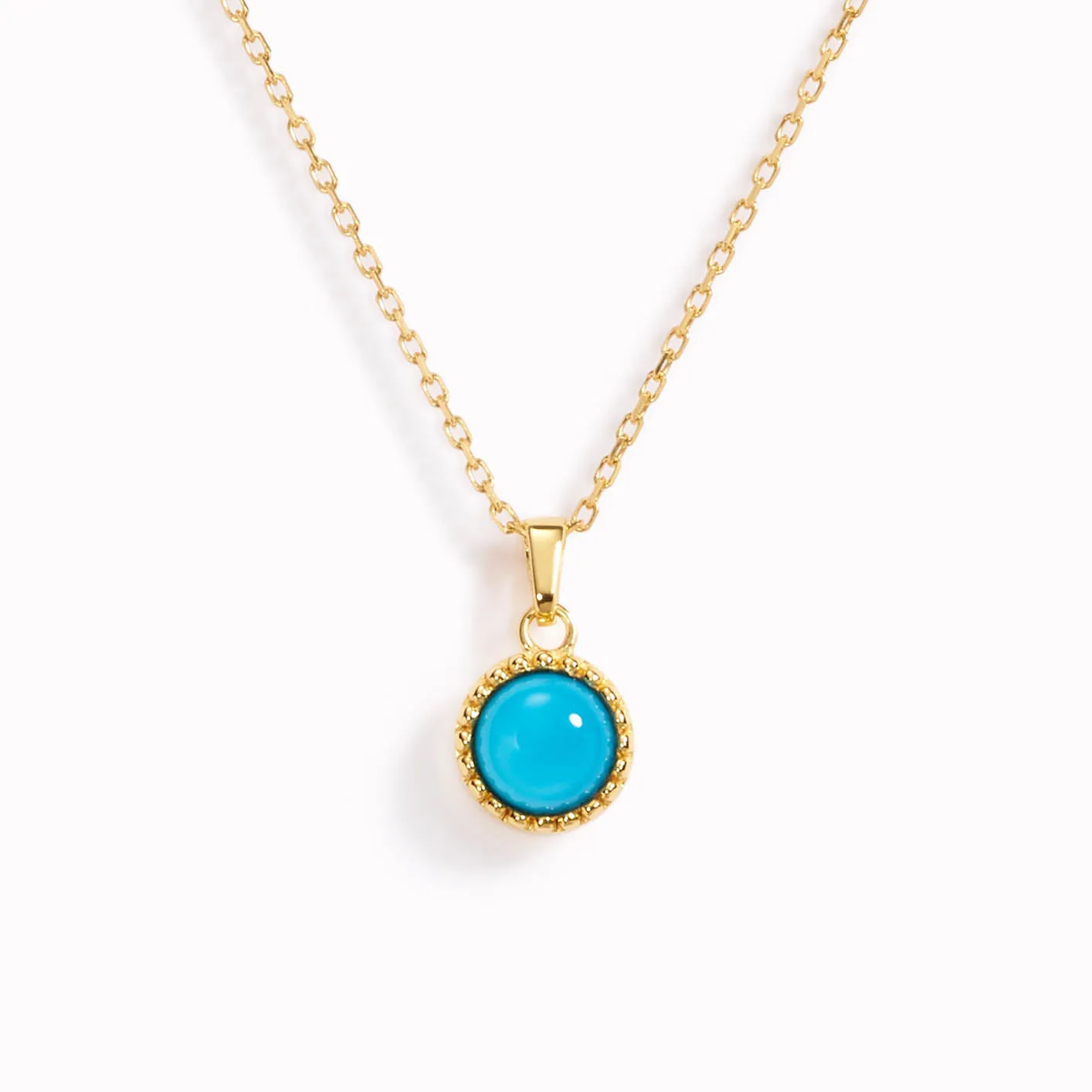 December Birthstone Necklace - Turquoise