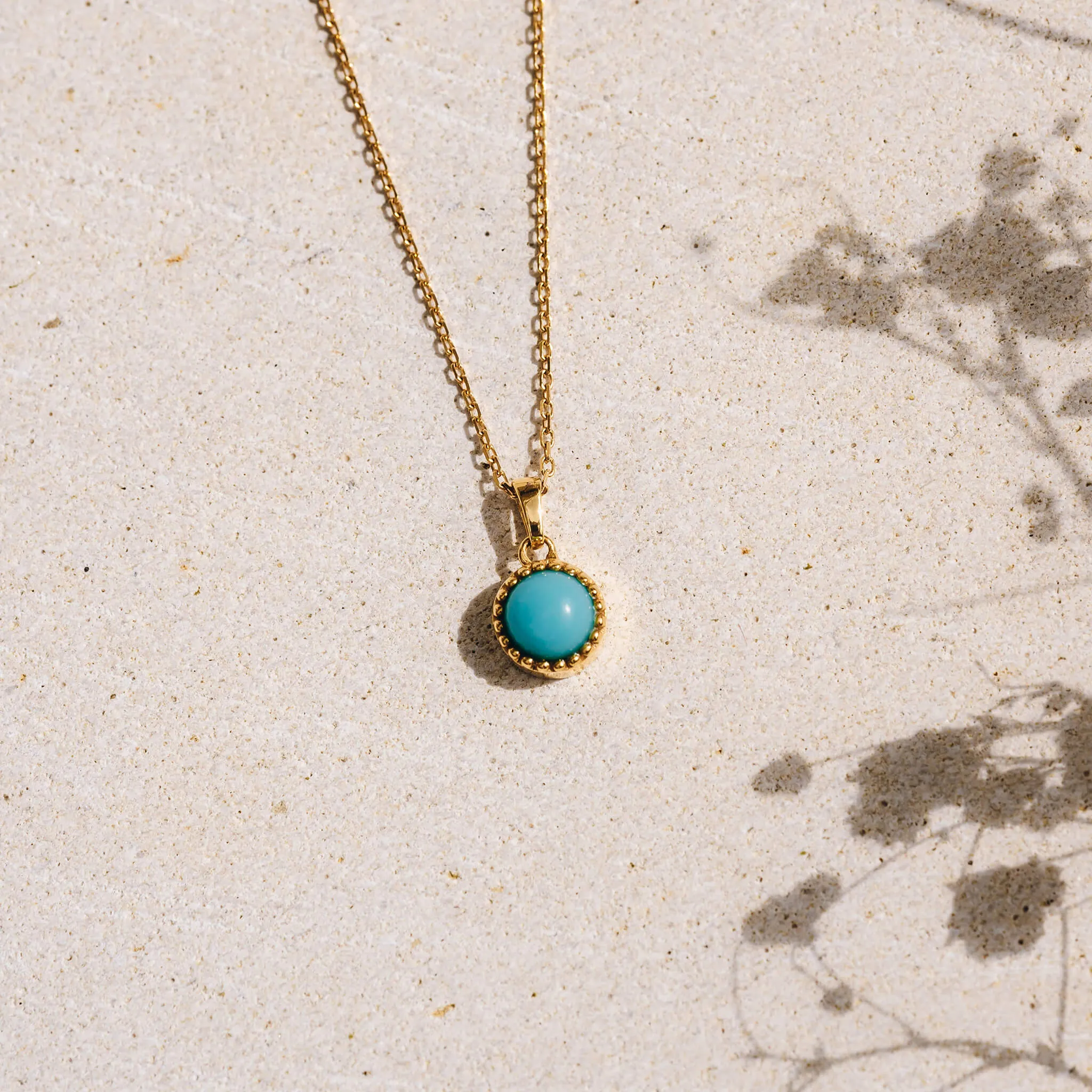 December Birthstone Necklace - Turquoise