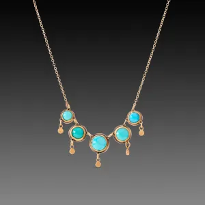 Delicate Turquoise Fringe Necklace