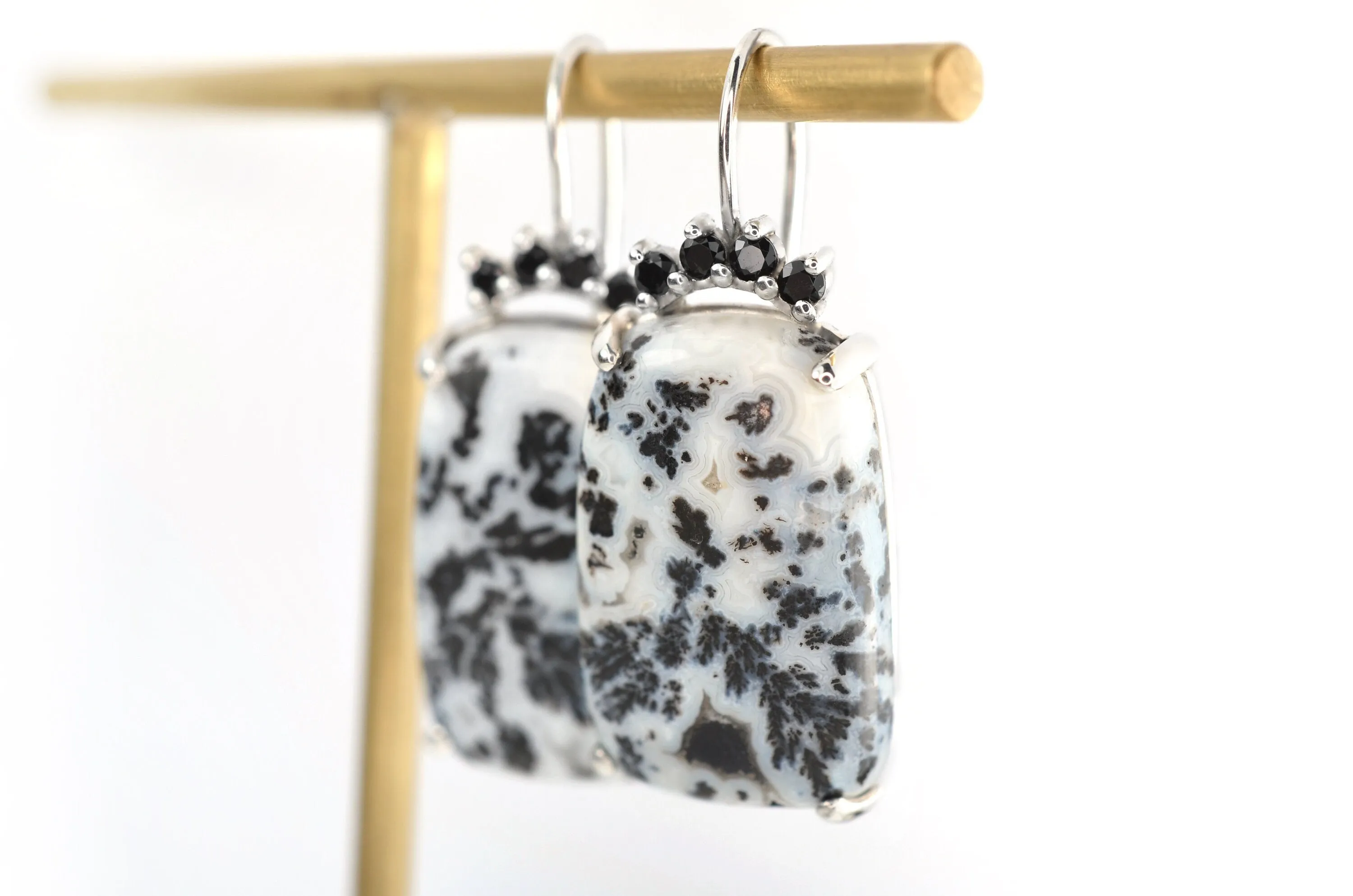 Dendritic Agate Earrings