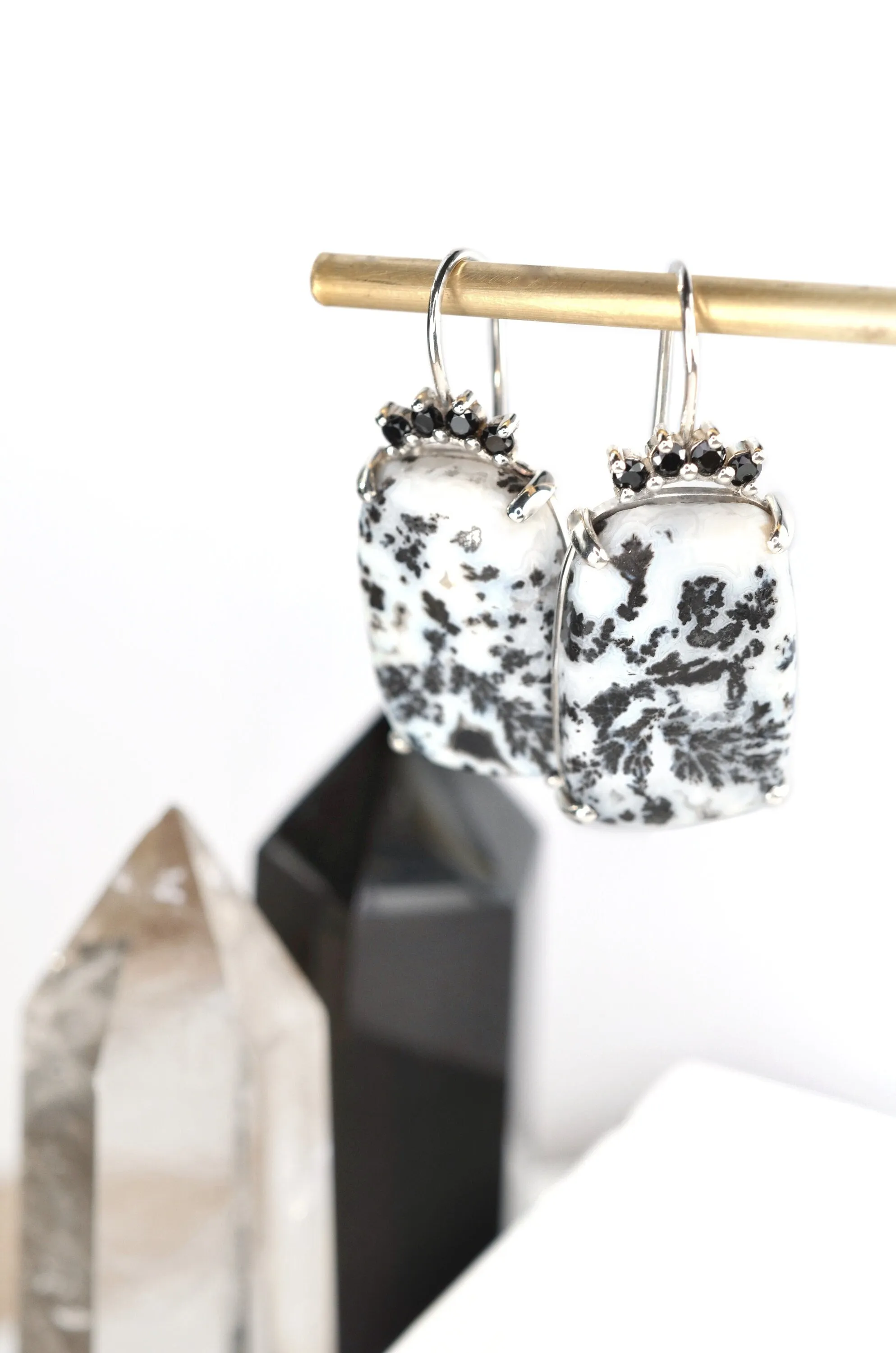 Dendritic Agate Earrings