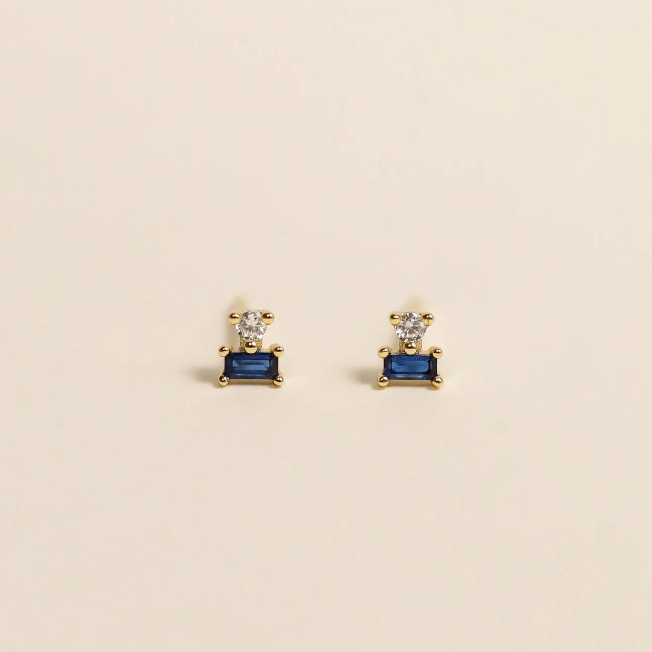 Double Stud Stack Earrings
