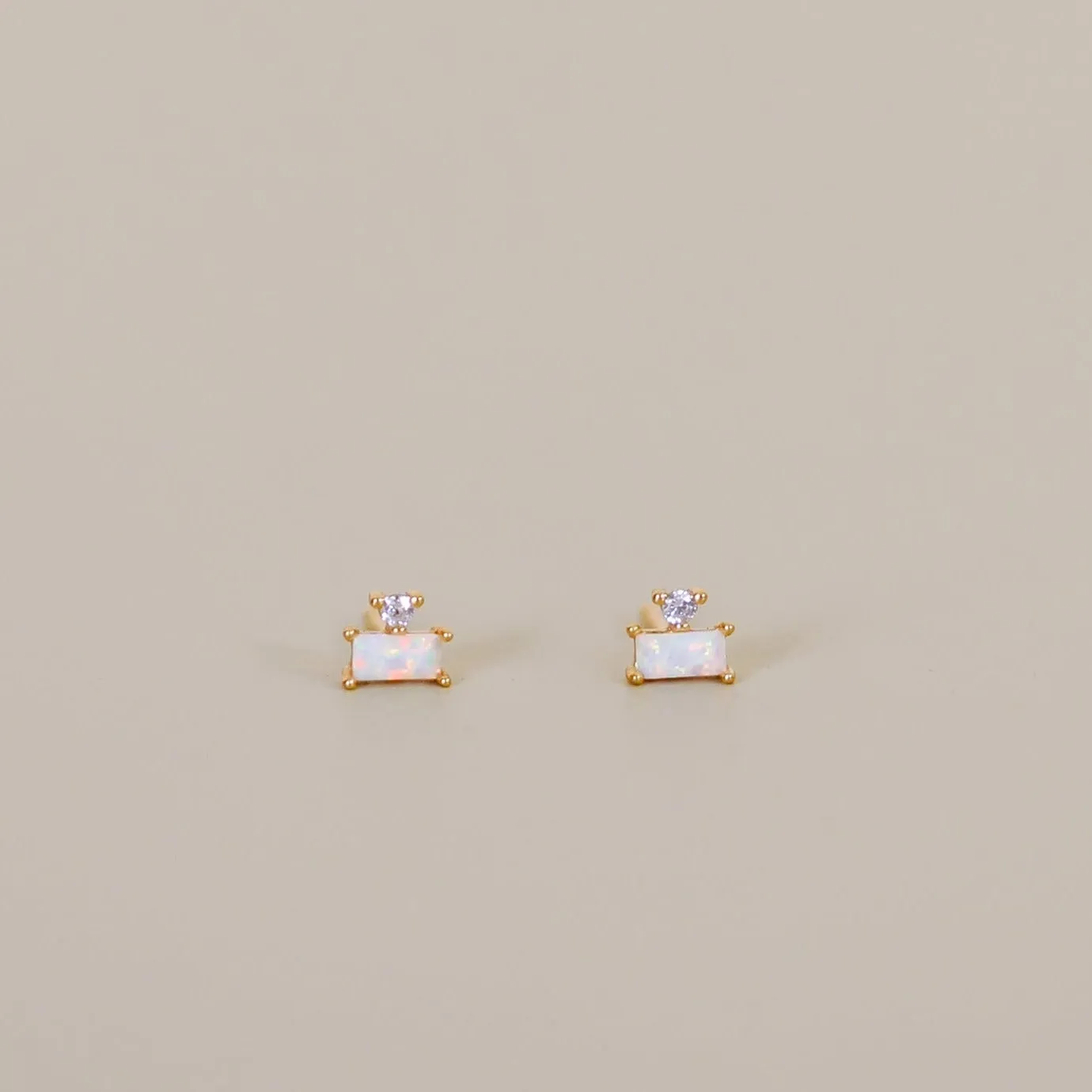 Double Stud Stack Earrings