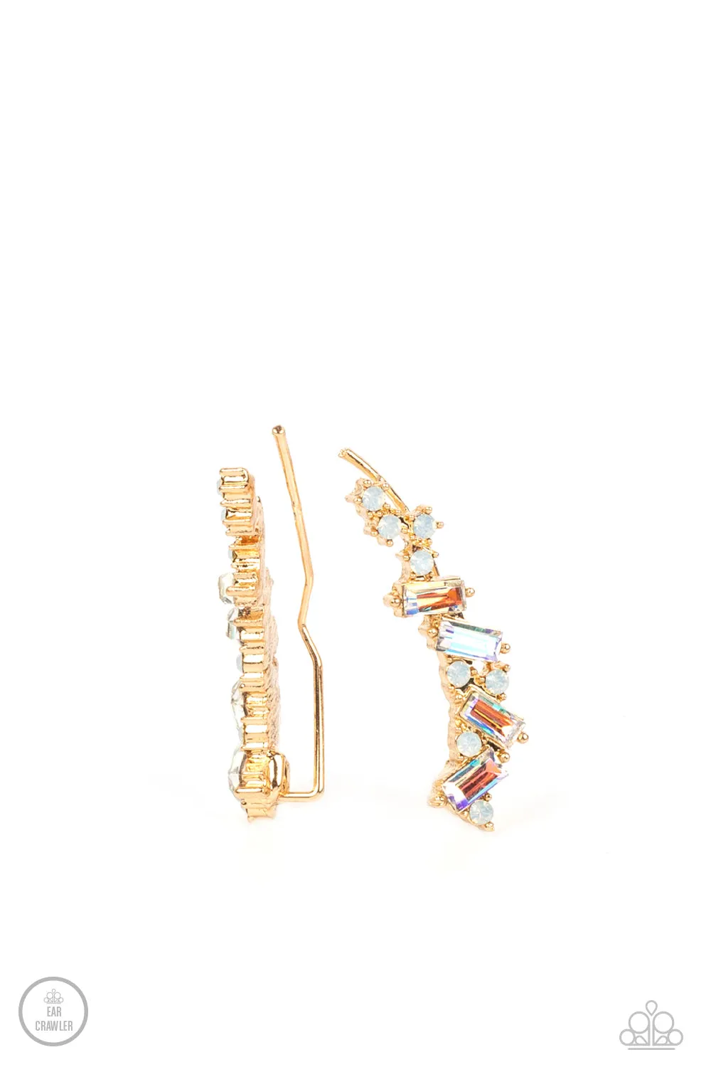 Earrings Stay Magical - Gold  Multi E2260 Earcrawlers