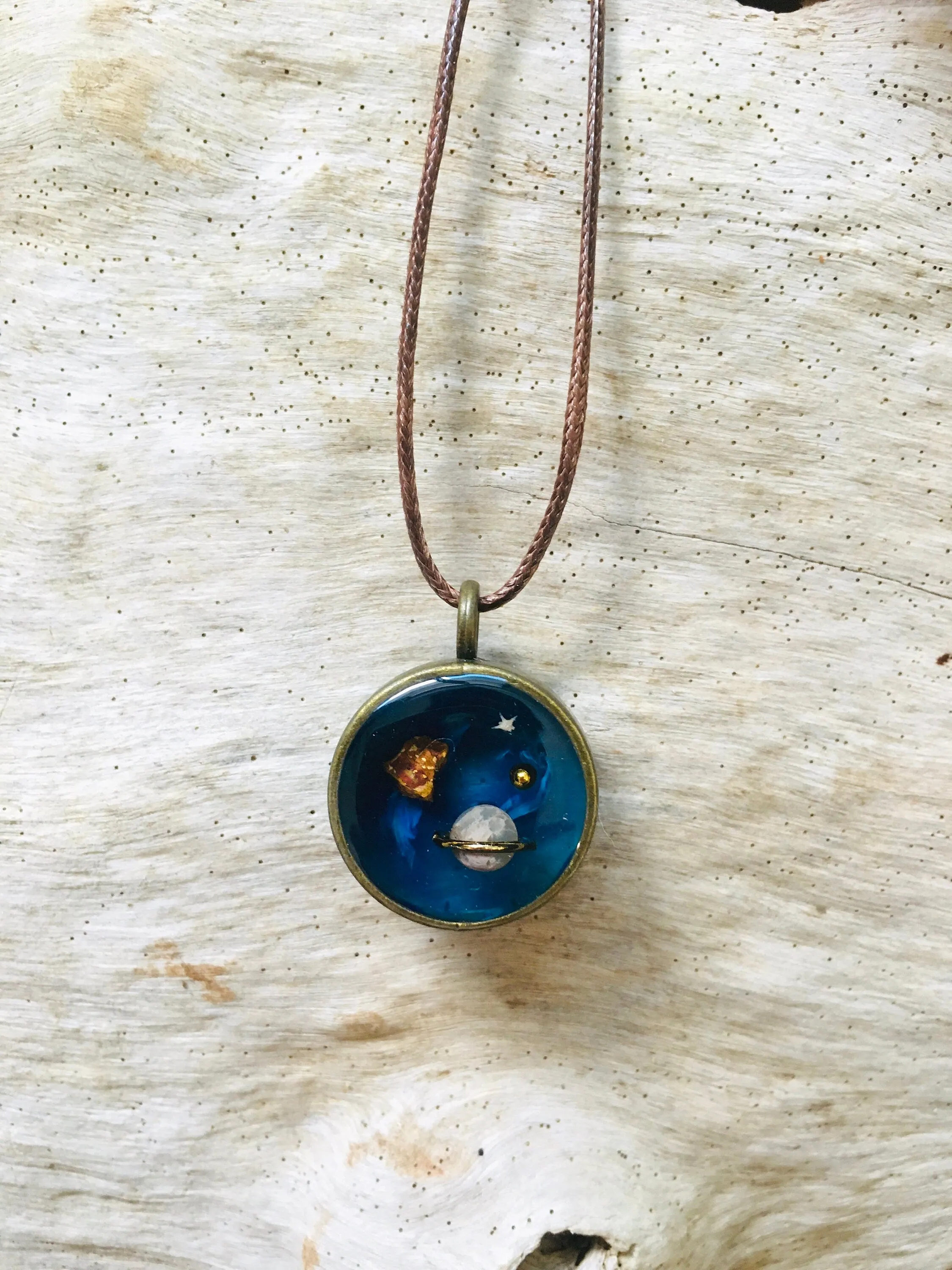 Earth Planet Pendant with Jasper