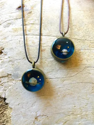Earth Planet Pendant with Jasper