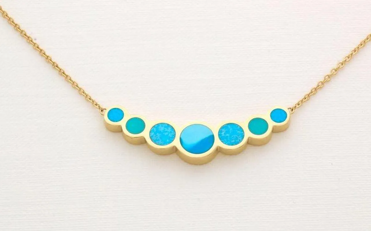 Effervescent Bleu Inline Necklace
