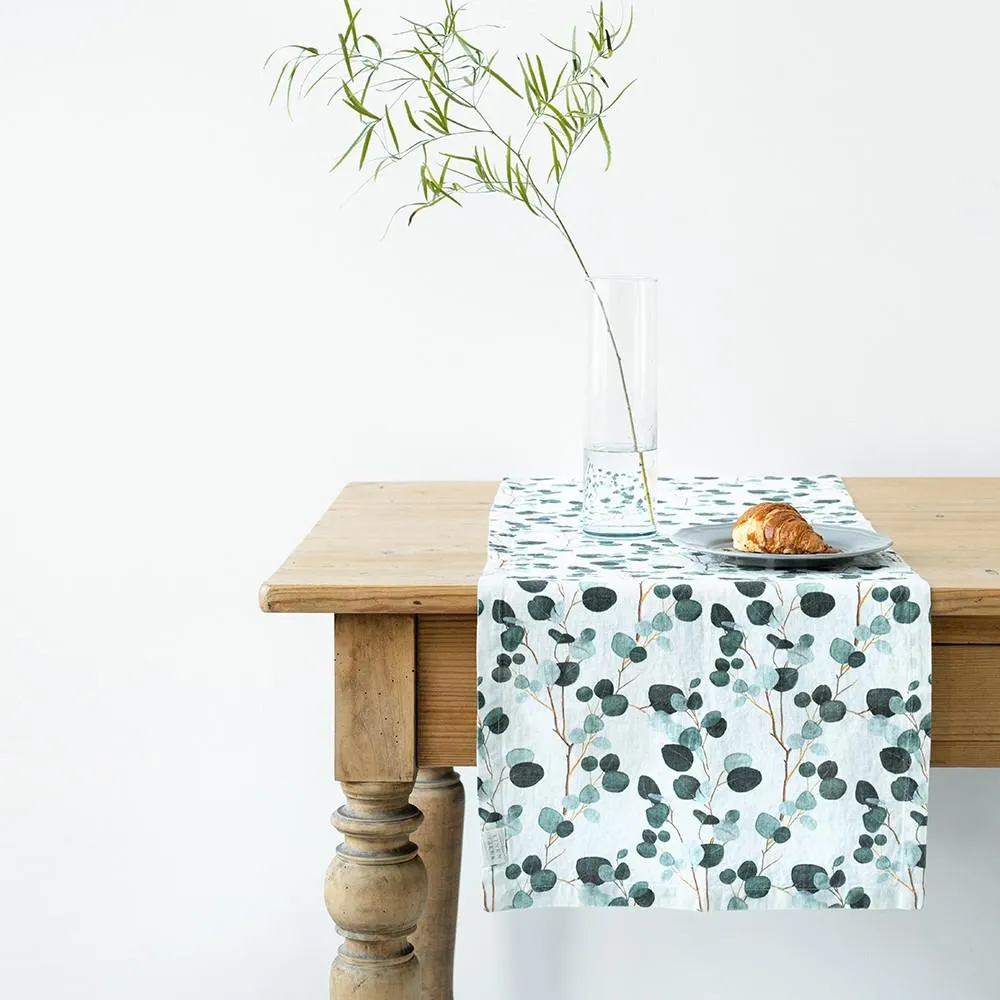 Eucalyptus Linen Table Runner