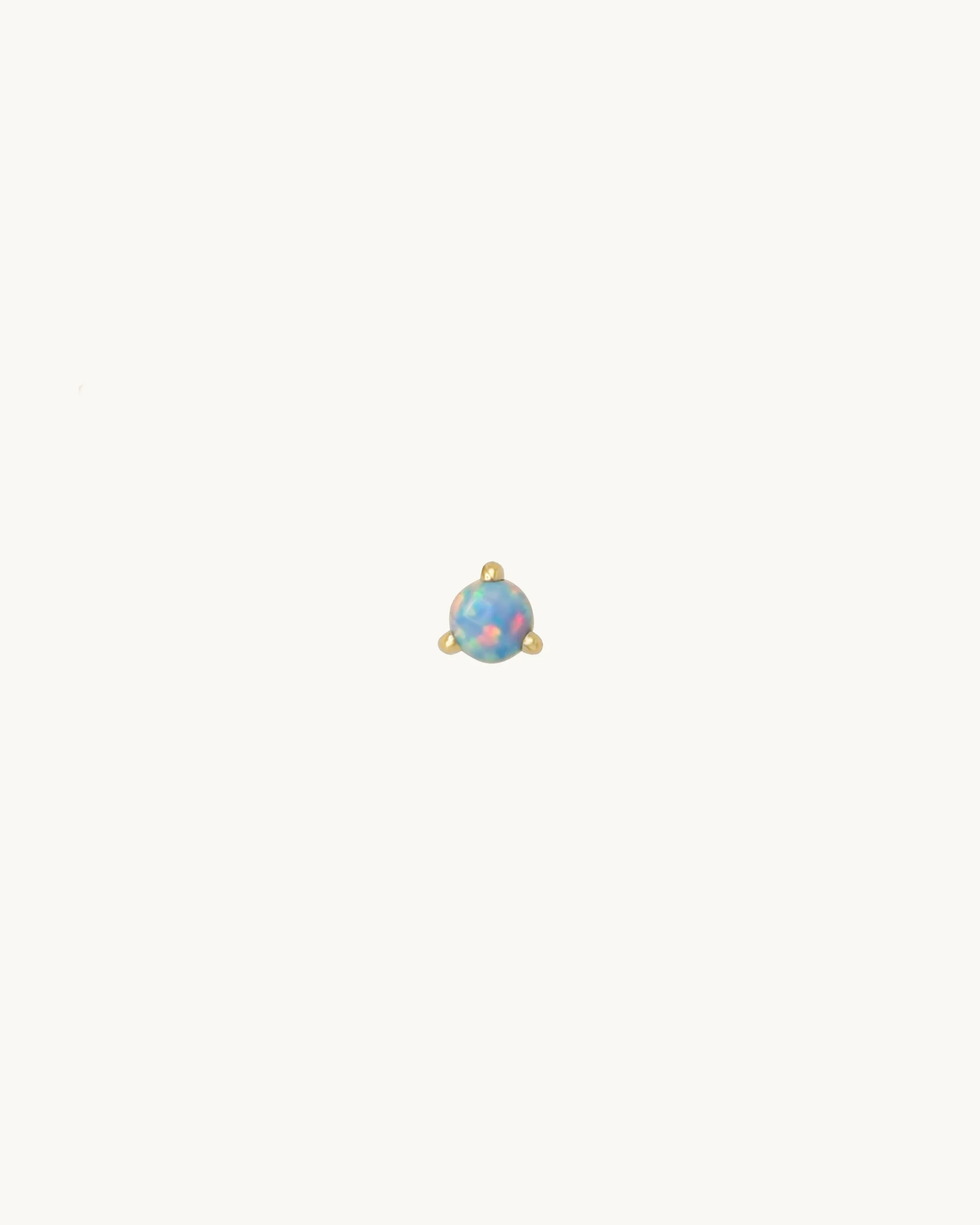 EVE Blue Opal Stud Earring Medium 14K
