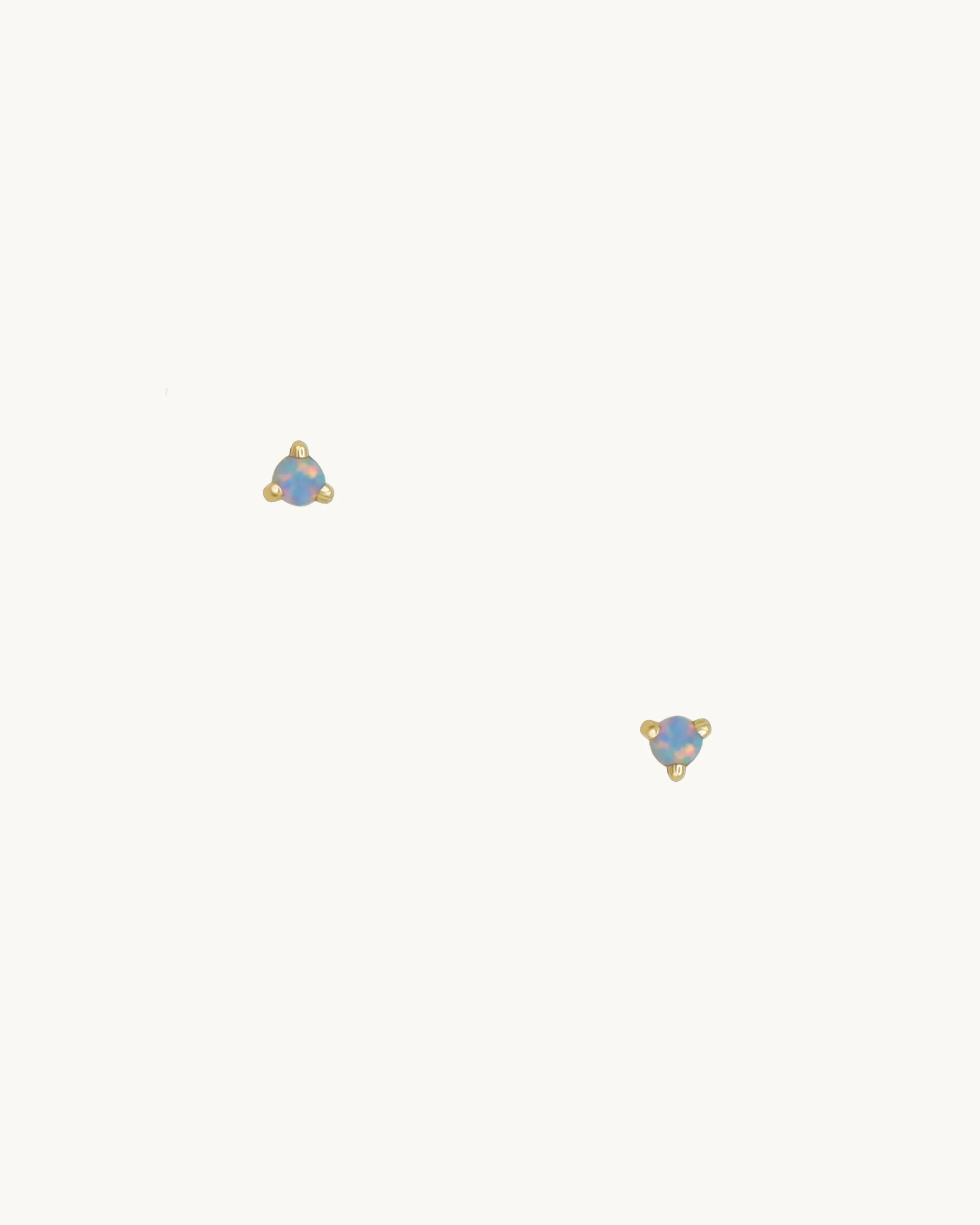 EVE Blue Opal Stud Earring Small 14K