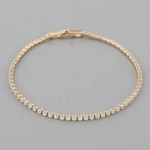 Gold Rhinestones Bracelet