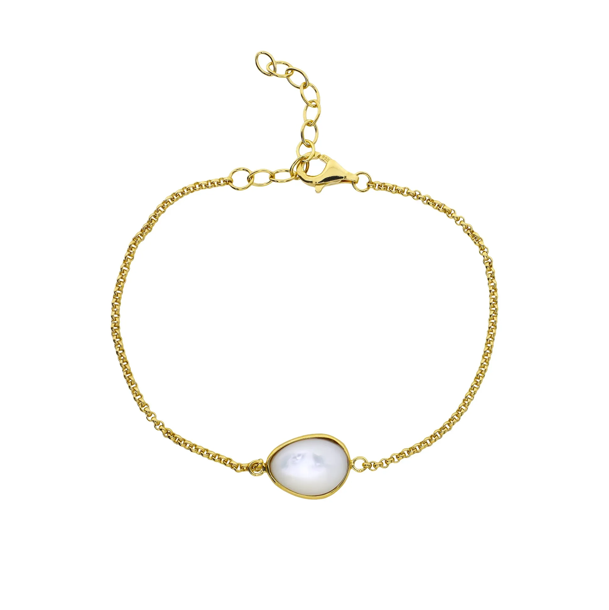 Gold Vermeil & Mother of Pearl Bracelet