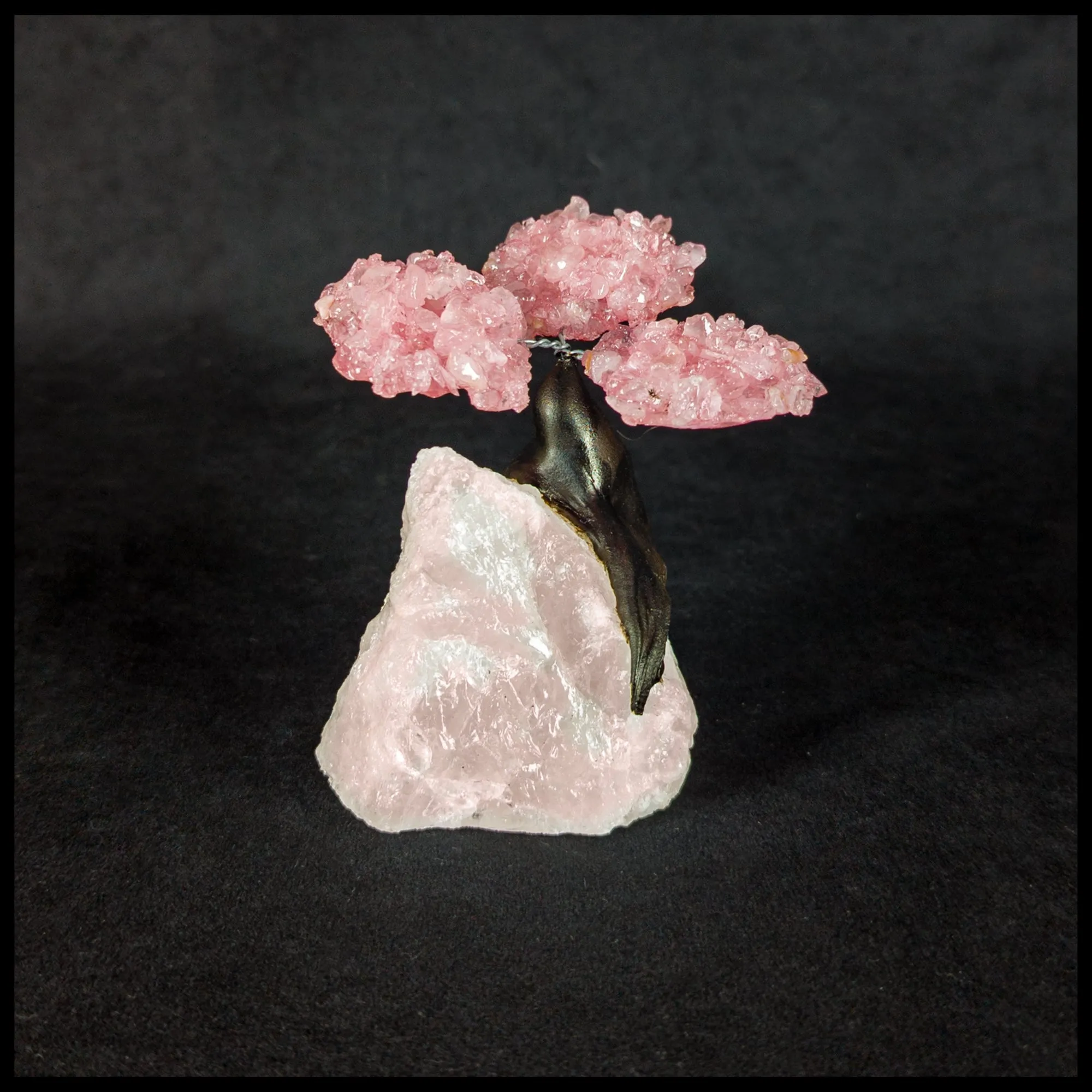 GSTsz1 Gemstone Tree - Rose Quartz
