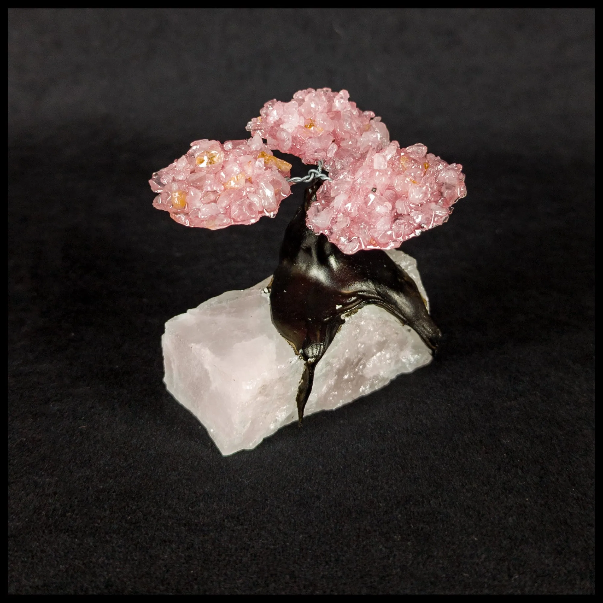 GSTsz1 Gemstone Tree - Rose Quartz