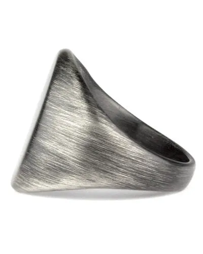GUN METAL SIGNET RING