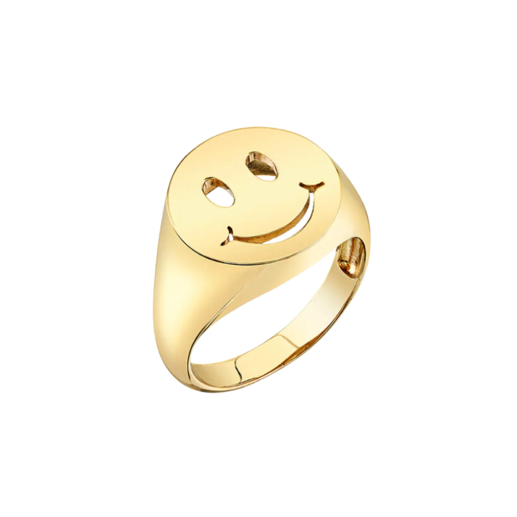Happy Face Signet Ring