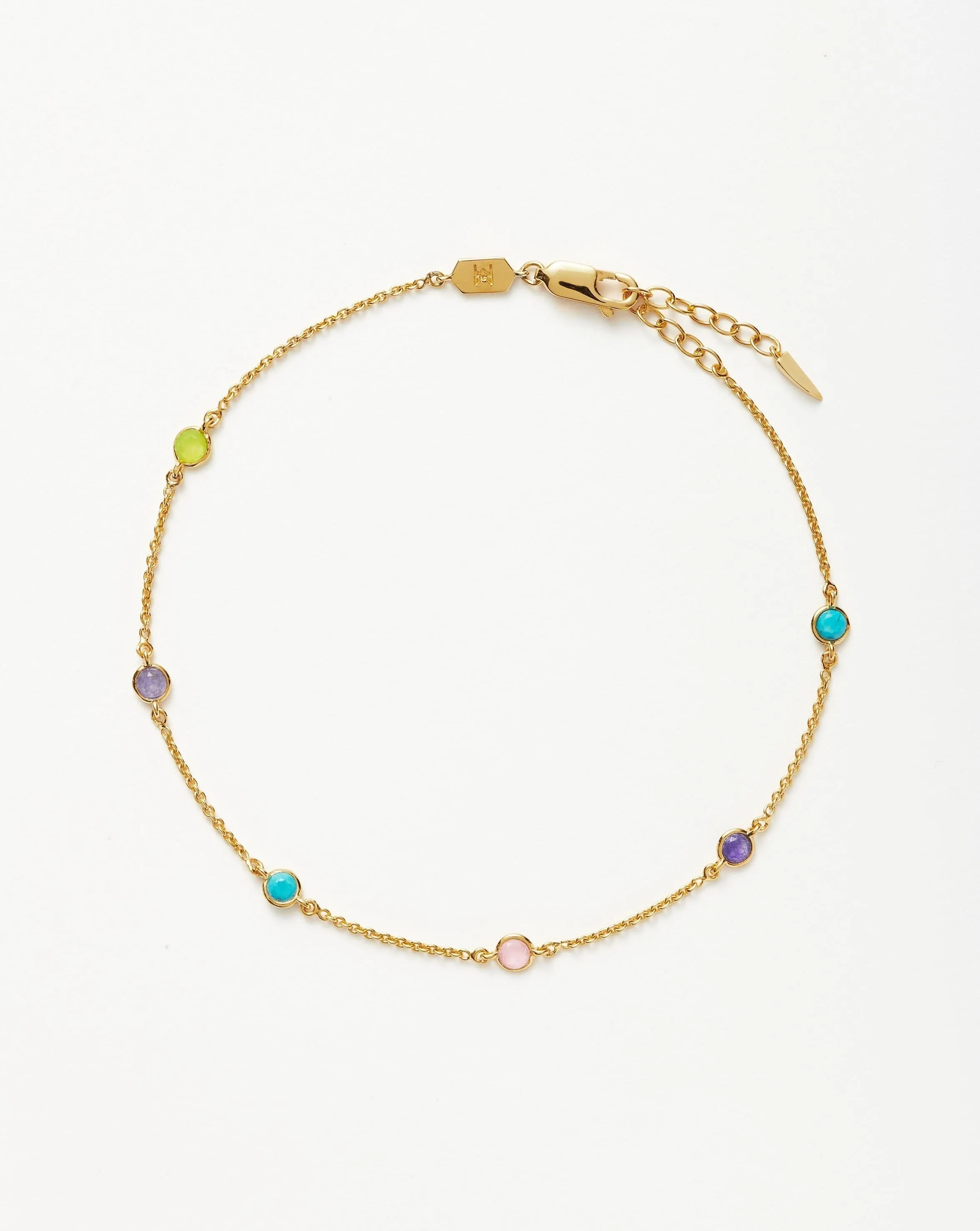 Hot Rox Multi Gemstone Anklet