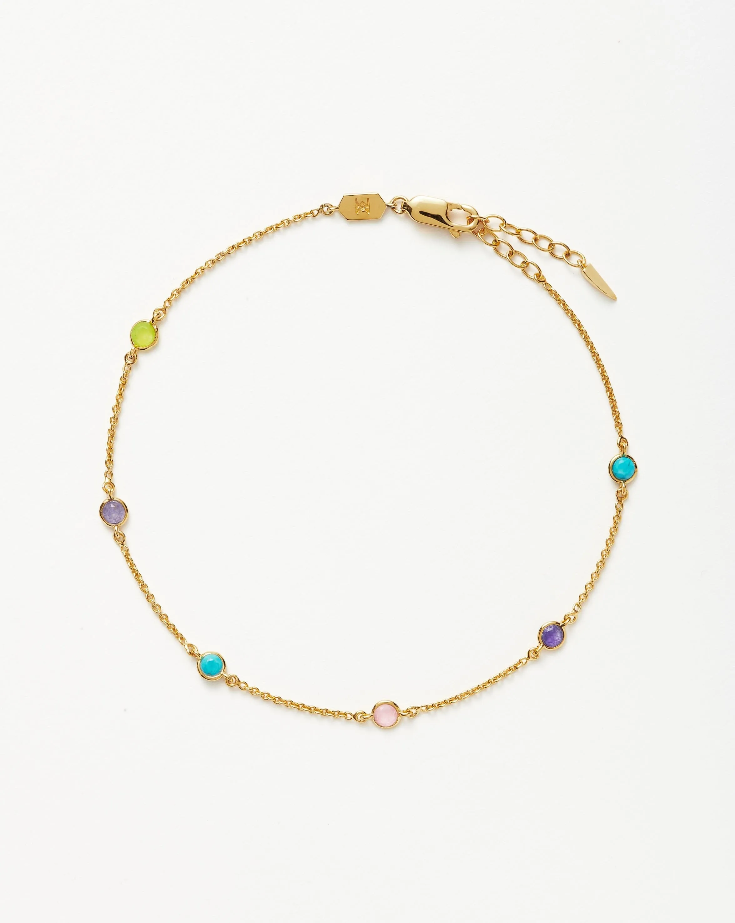 Hot Rox Multi Gemstone Anklet