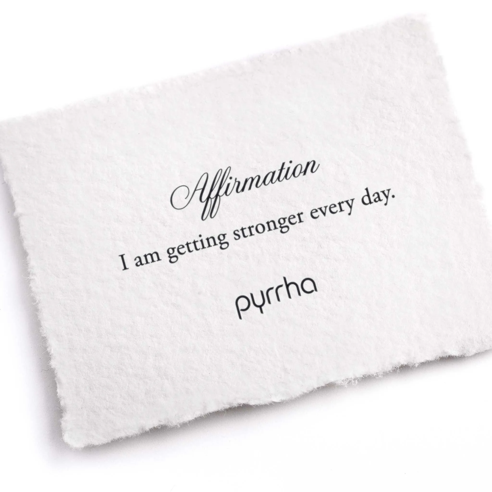 I Am Getting Stronger Every Day Affirmation Talisman Chain Bracelet