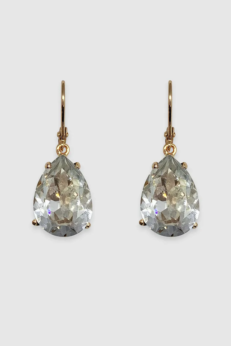 Joy Earrings in Gold Clear