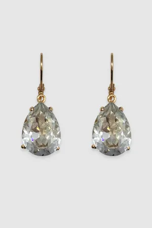 Joy Earrings in Gold Clear