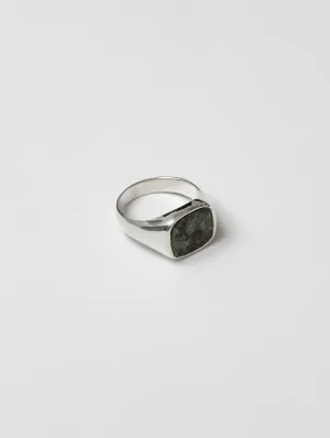 Jules Ring in Dragon Jasper and Sterling Silver