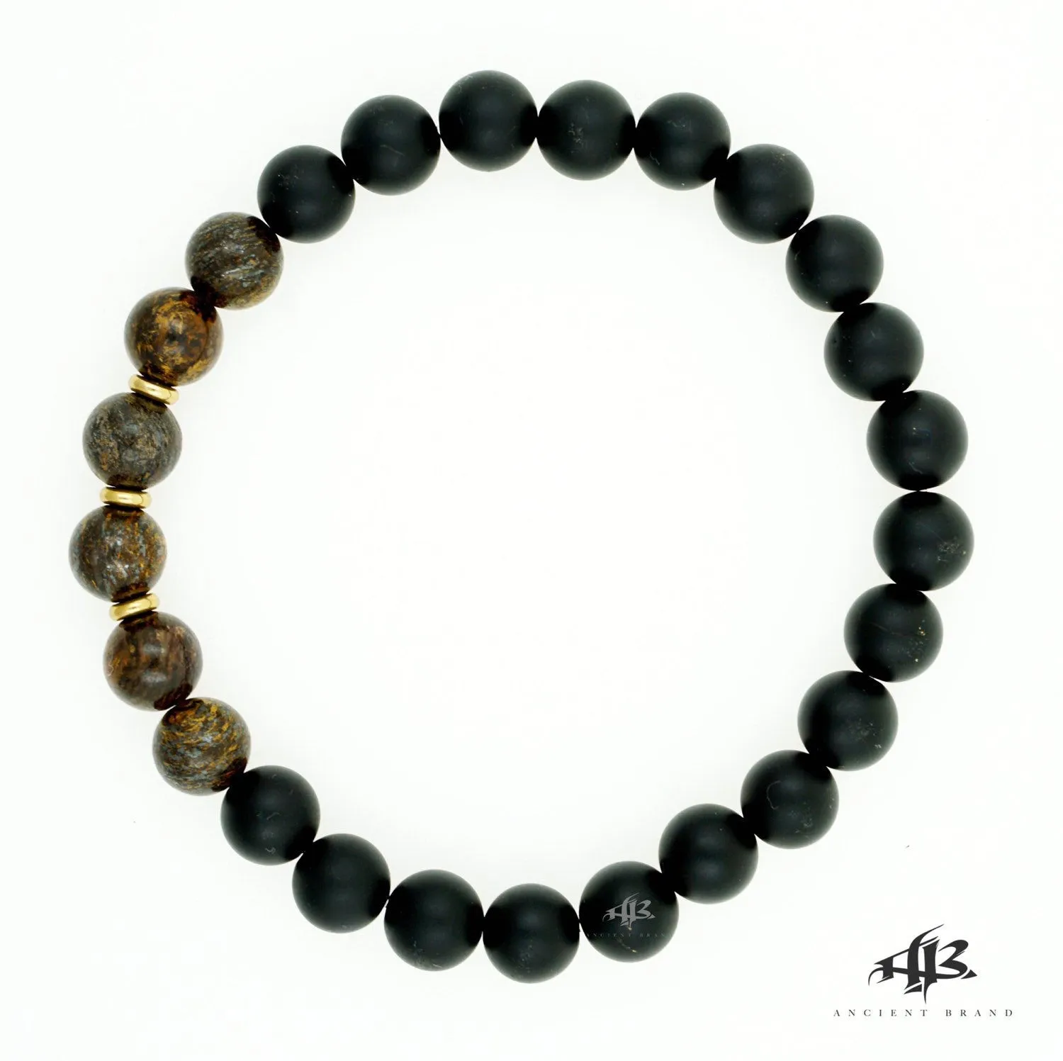 Kingsman Matte Onyx Beaded Bracelet