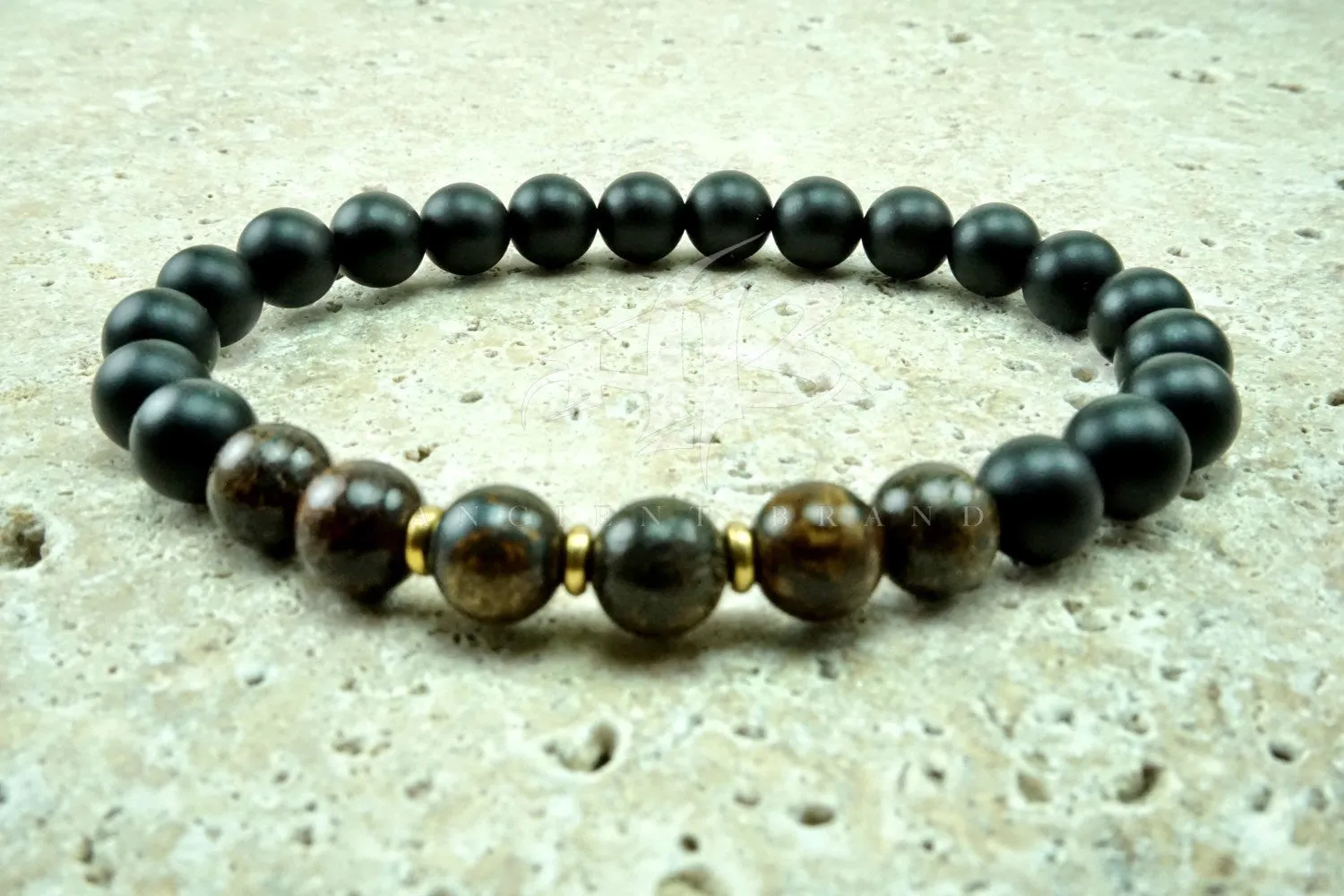 Kingsman Matte Onyx Beaded Bracelet