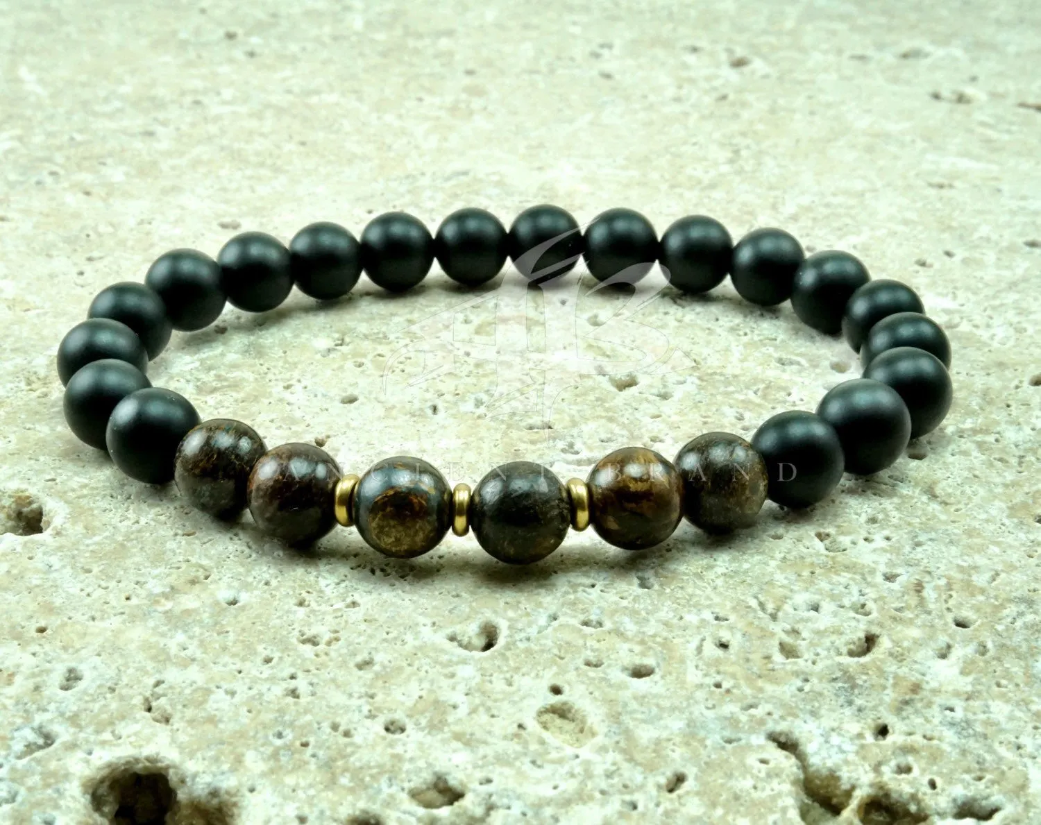Kingsman Matte Onyx Beaded Bracelet